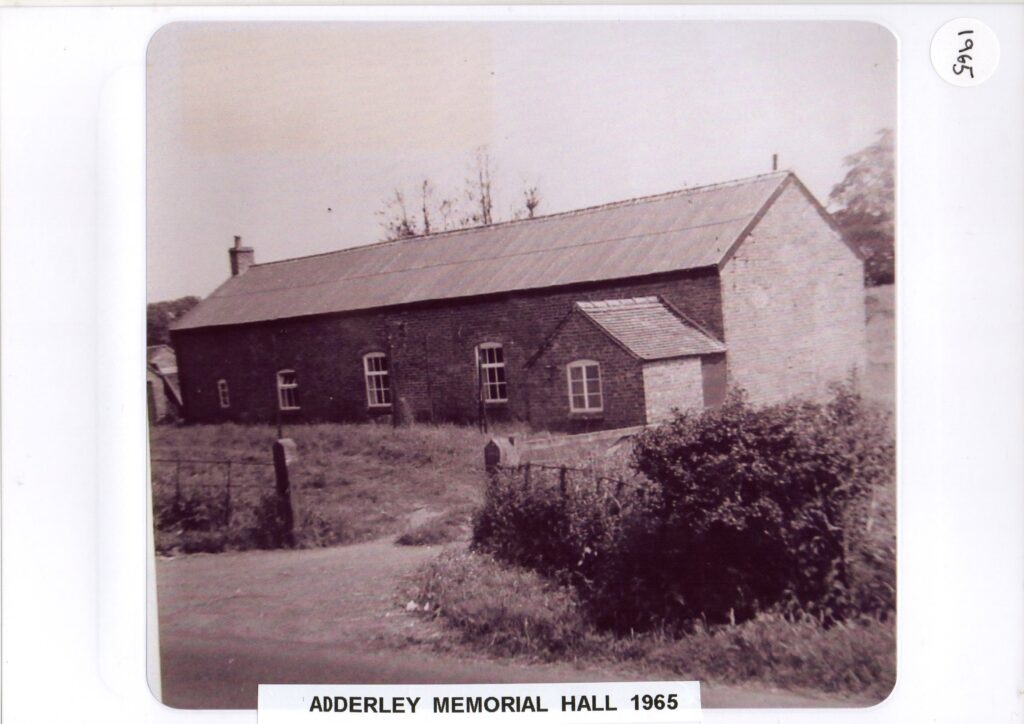 Adderley Village Hall 1965