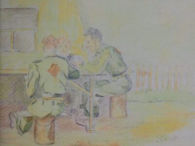 Adderley Hall POW Camp drawing