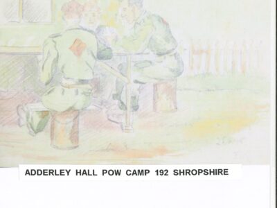 Sketches of Adderley Hall POW Camp 192 Shropshire