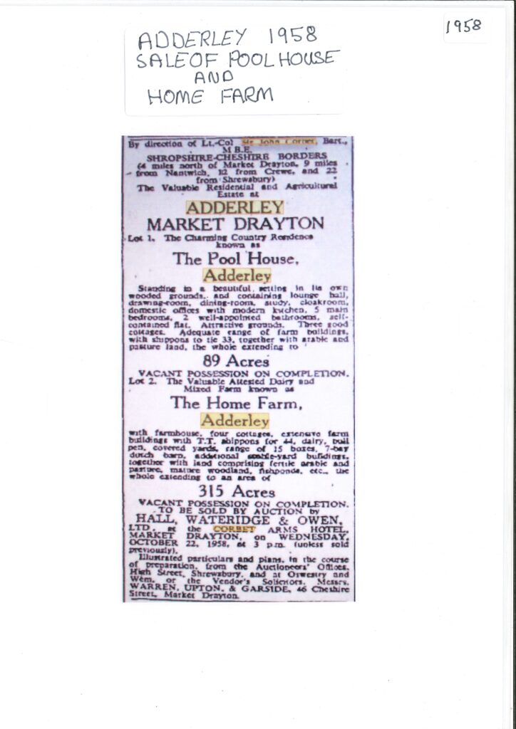 Newspaper cuttings - Sale notices