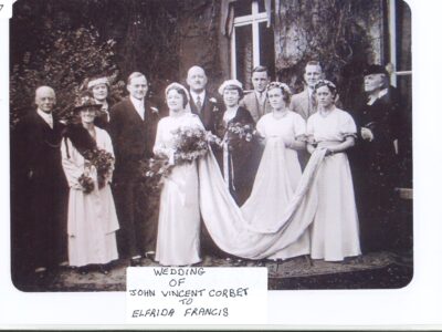 Wedding Group - John Vincent Corbet and Elfrida Francis
