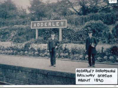 Adderley Station Platform and staff