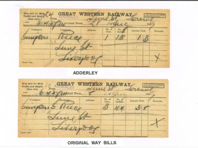 GWR Way Bills