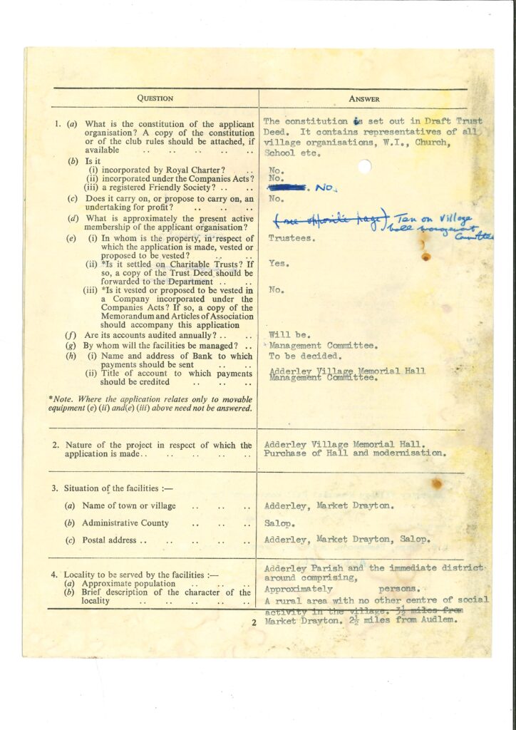 Grant Application