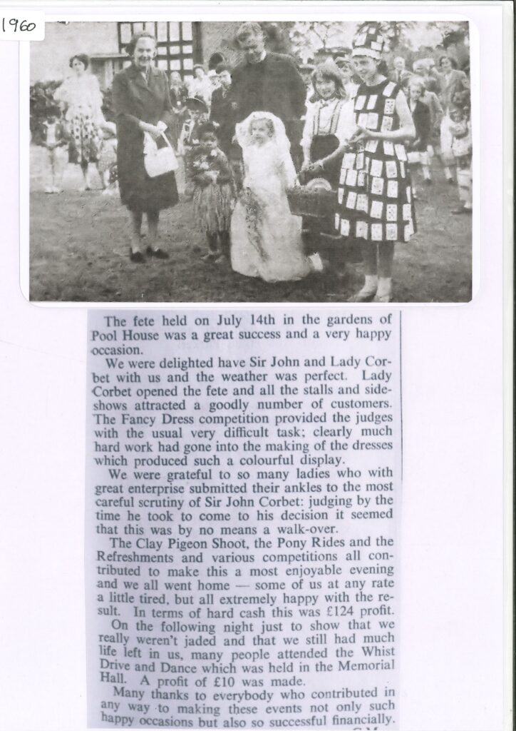 Photo and cutting re Church Fete