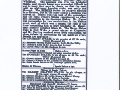 Cutting - Market Drayton Coursing Meeting