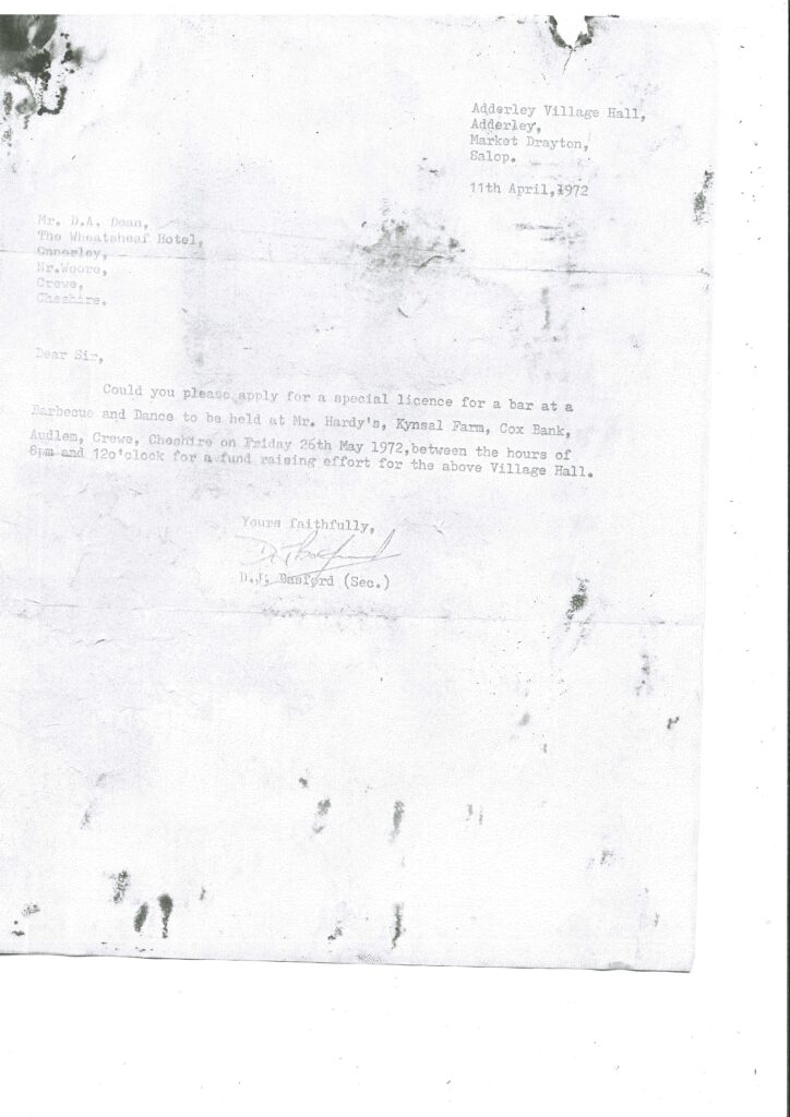 BBQ and Dance Bar licence request
