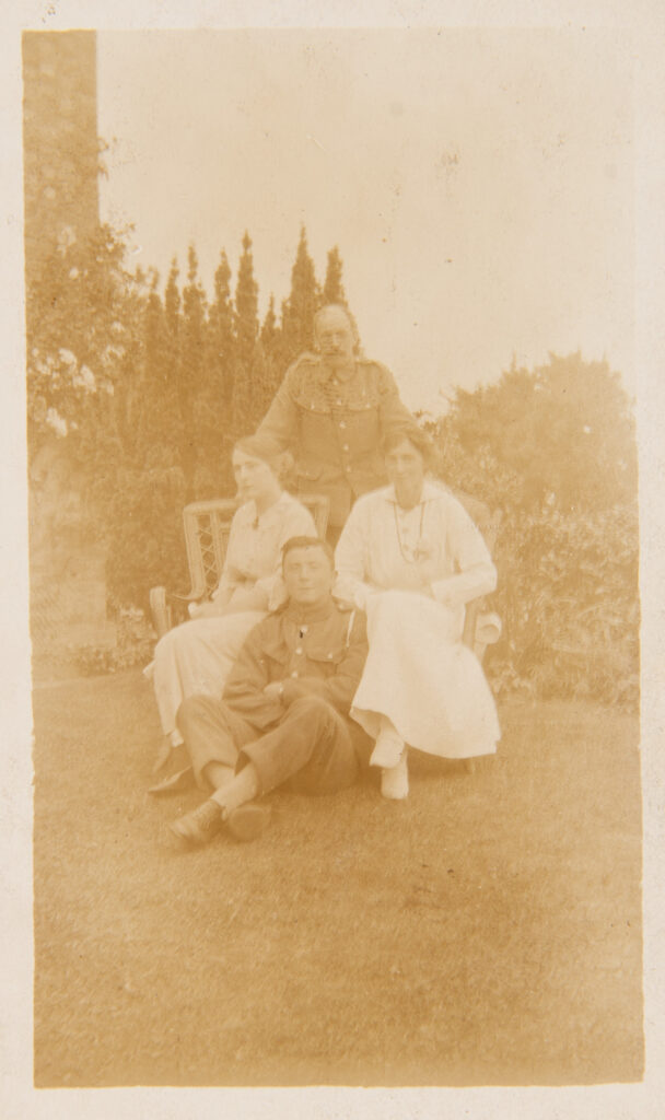 Ladies with WW1 Soldiers