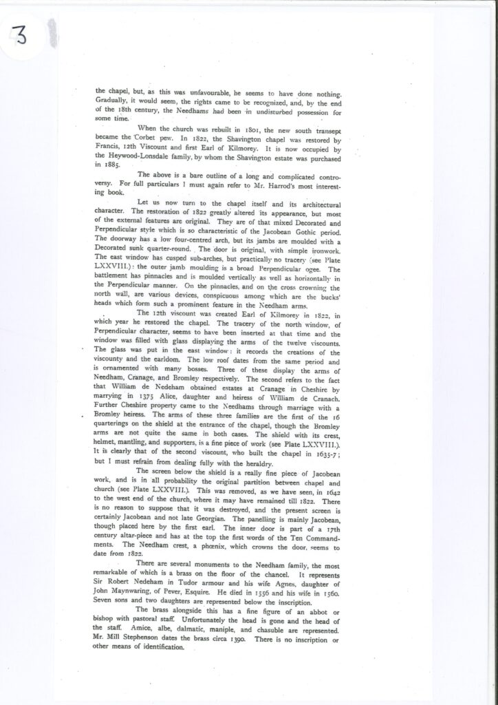 Text re St Peter's Church
