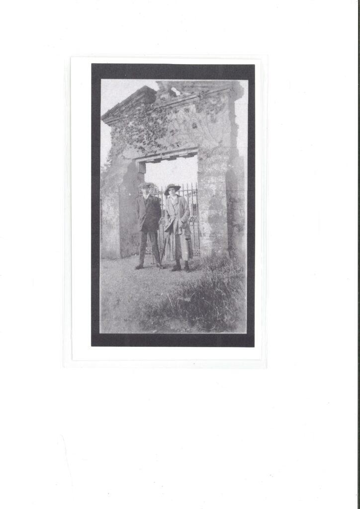 Couple at entrance to Adderley Hall