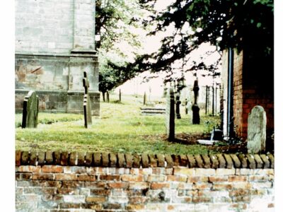 St Peters Adderley graveyard 1980s