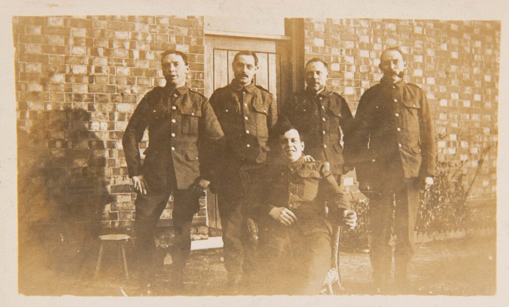 Soldiers in a group picture