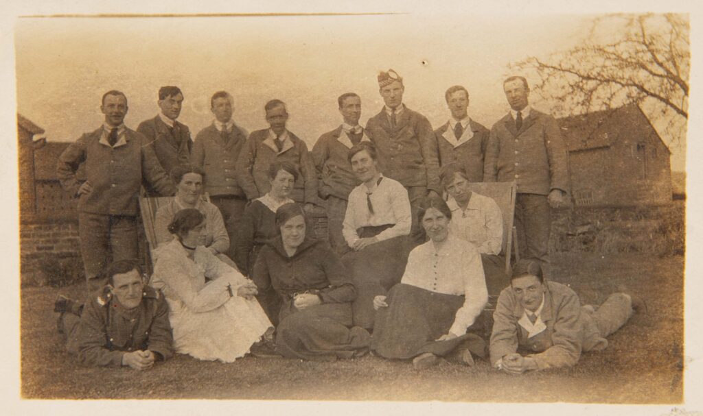 Group Ladies with Soldiers