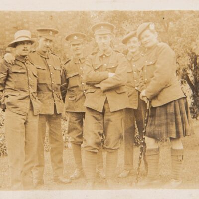 Group of Soldiers in the garden