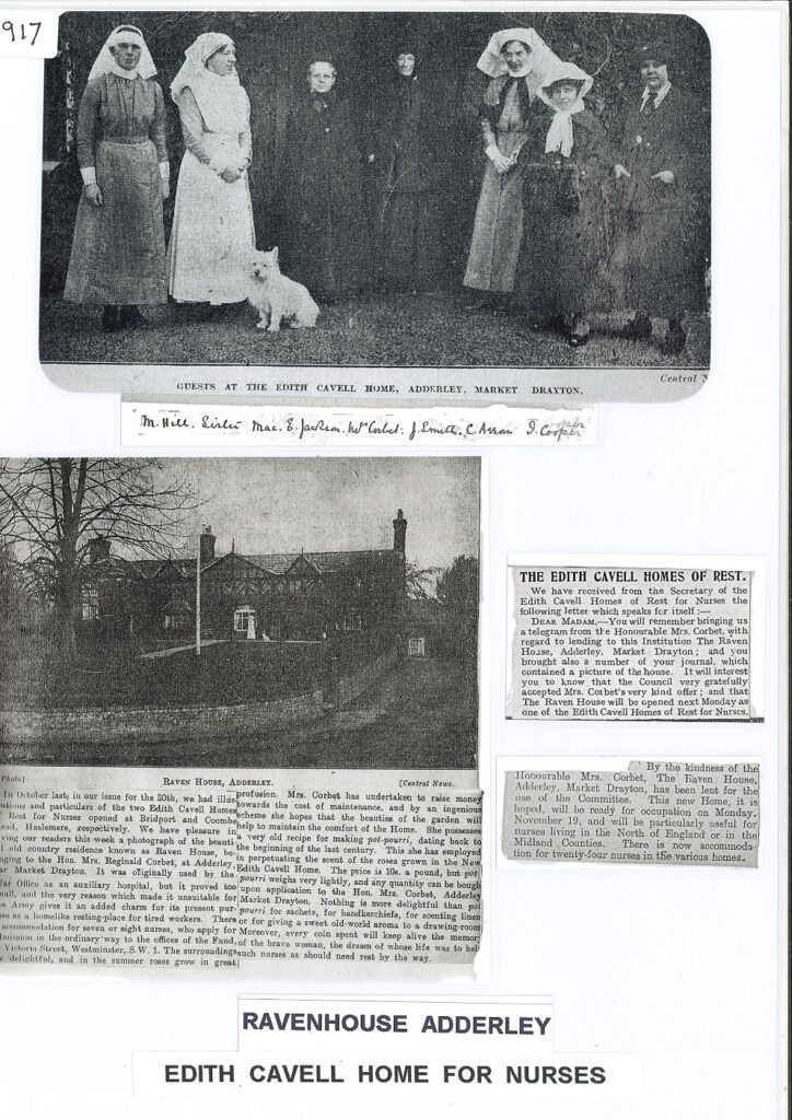 Cuttings - re Edith Cavell Home for Nurses