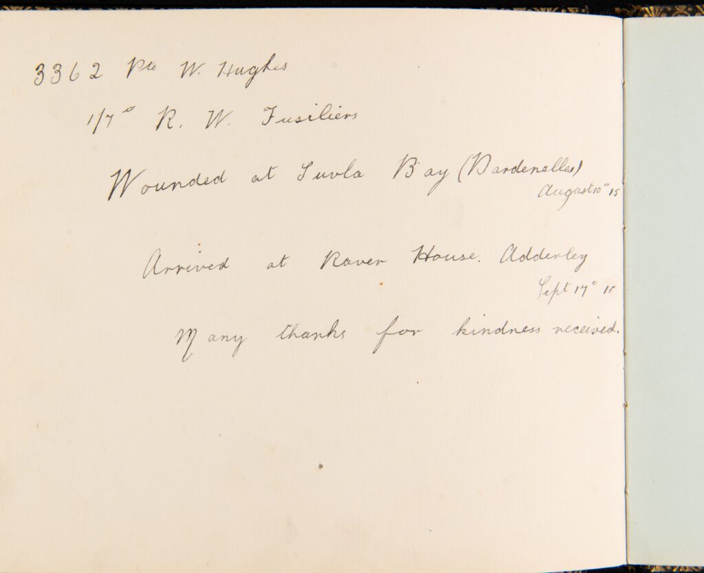 Raven House Soldiers Autograph Book