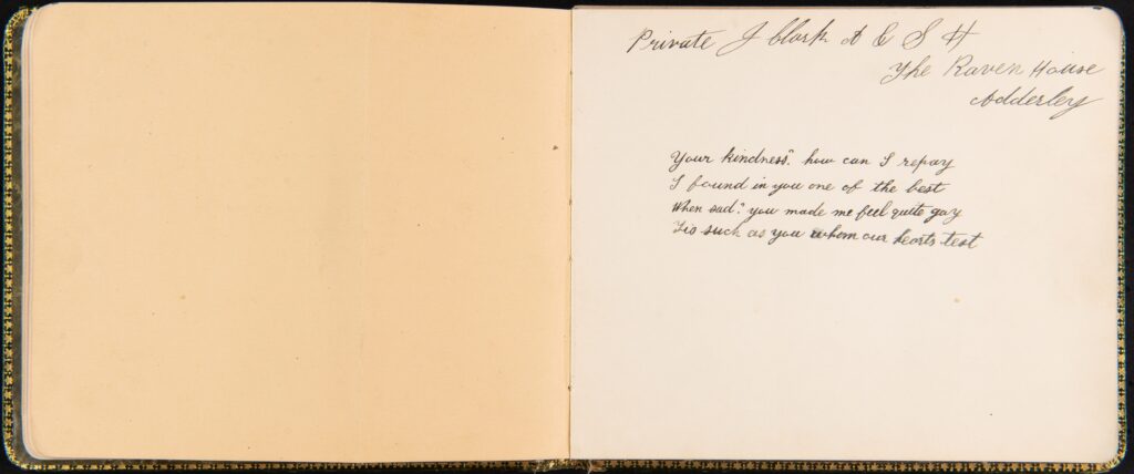 Raven House Soldiers Autograph Album