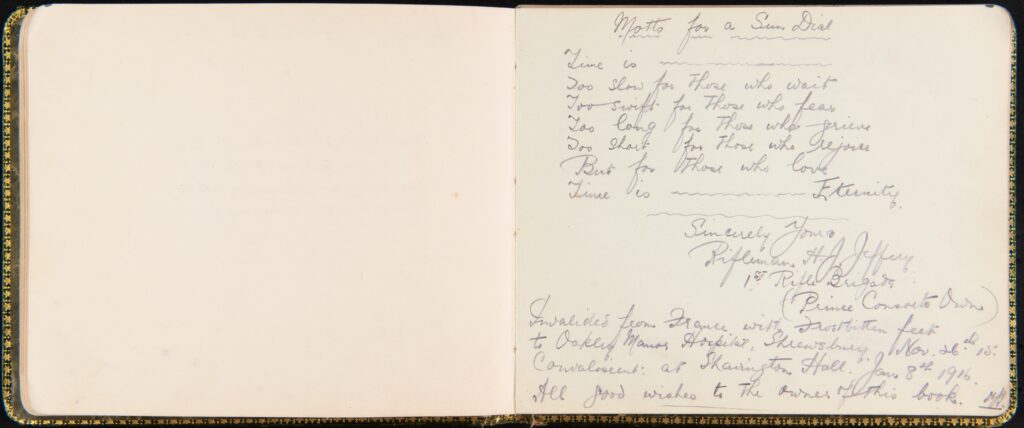 Raven House Soldiers Autograph Album