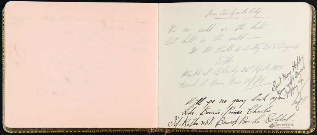 Raven House Soldiers Autograph Album