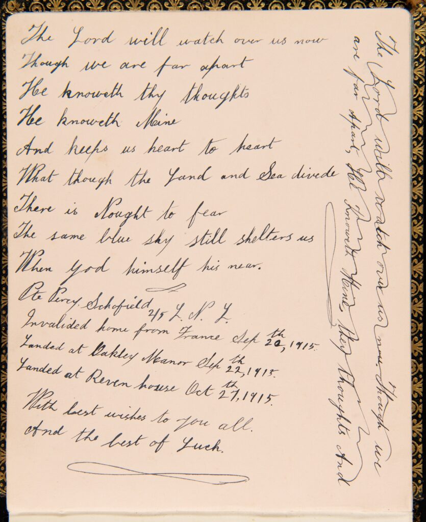 Raven House Soldiers Autograph Book