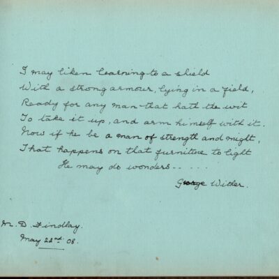 Poem by George Wither
